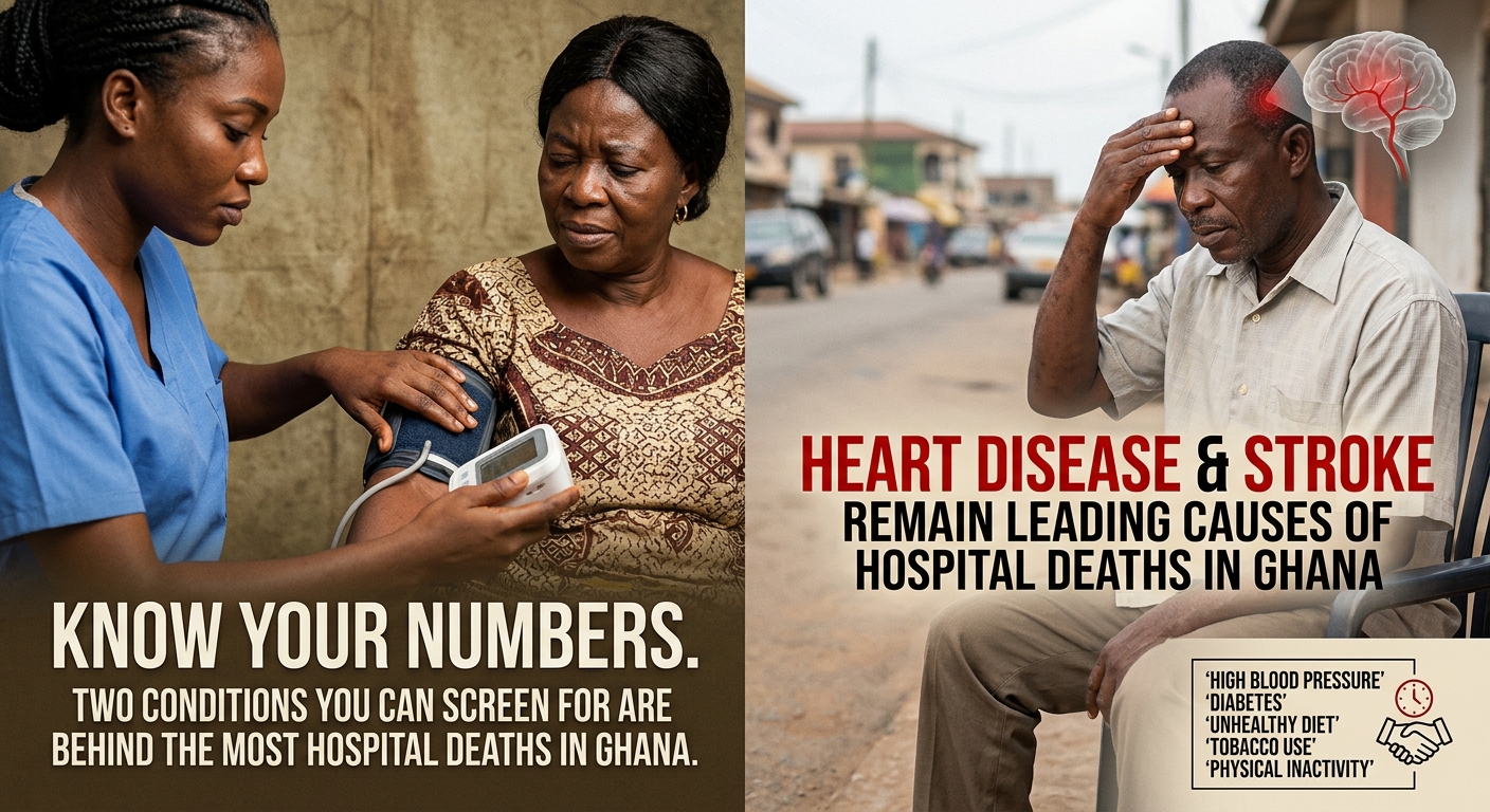 Heart disease, stroke remain leading causes of hospital deaths in Ghana